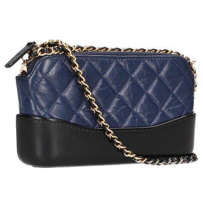 CHANEL Gabrielle Aged Calfskin Chain Wallet Size ONE SIZE