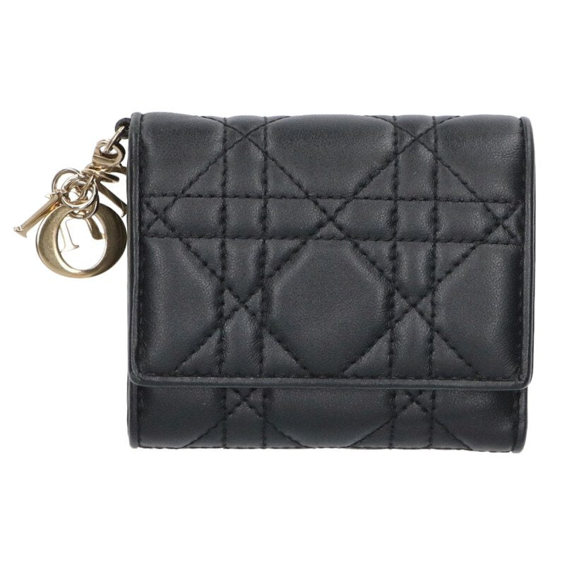 Christian Dior Lady Dior Tri-fold Wallet Size ONE SIZE