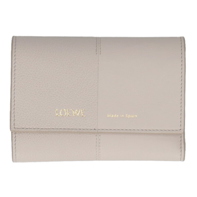 LOEWE Vertical Tri-fold Wallet Smooth/Grained Size ONE SIZE
