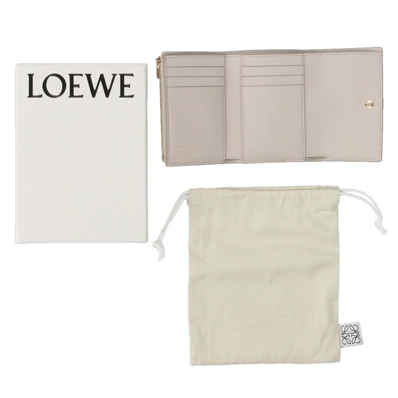 LOEWE Vertical Tri-fold Wallet Smooth/Grained Size ONE SIZE
