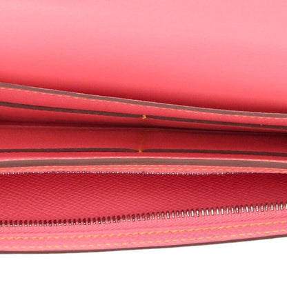 HERMES Camail Combine Long Wallet Pink/Yellow Size ONE SIZE