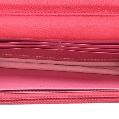 CHANEL Coco Button Caviar Skin Chain Wallet Size ONE SIZE