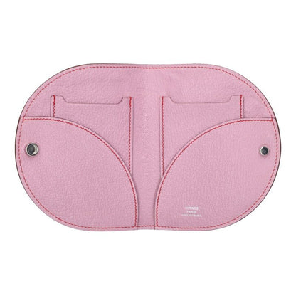 HERMES In The Loop Compact Chevre Mauve Sylvestre Coin Purse