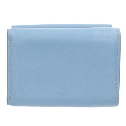 miumiu Tri-Fold Compact Wallet Blue & Gold Size ONE SIZE