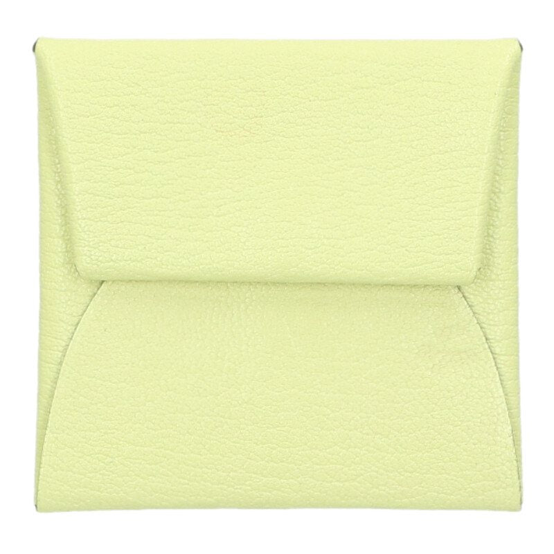 HERMES Bastia Chevre Jaune Bourgeon Coin Purse Size ONE SIZE