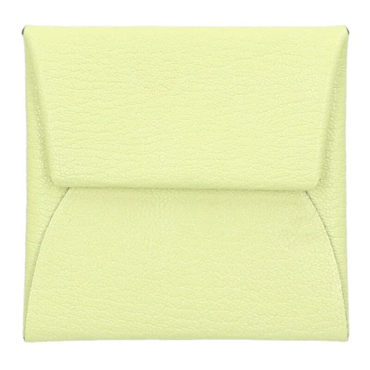 HERMES Bastia Chevre Jaune Bourgeon Coin Purse Size ONE SIZE