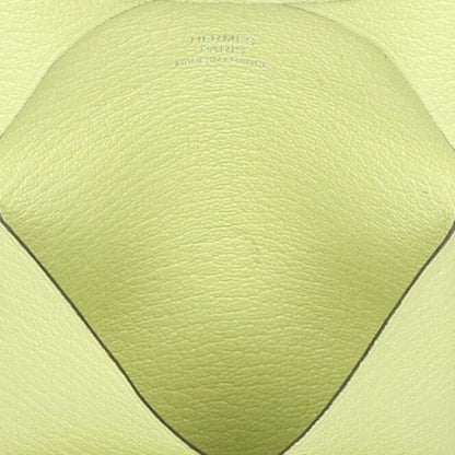 HERMES Bastia Chevre Jaune Bourgeon Coin Purse Size ONE SIZE