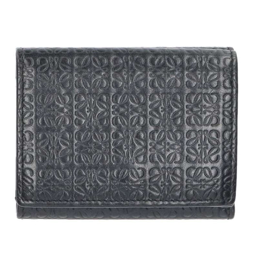 LOEWE Repeat Anagram Wallet Black Size ONE SIZE
