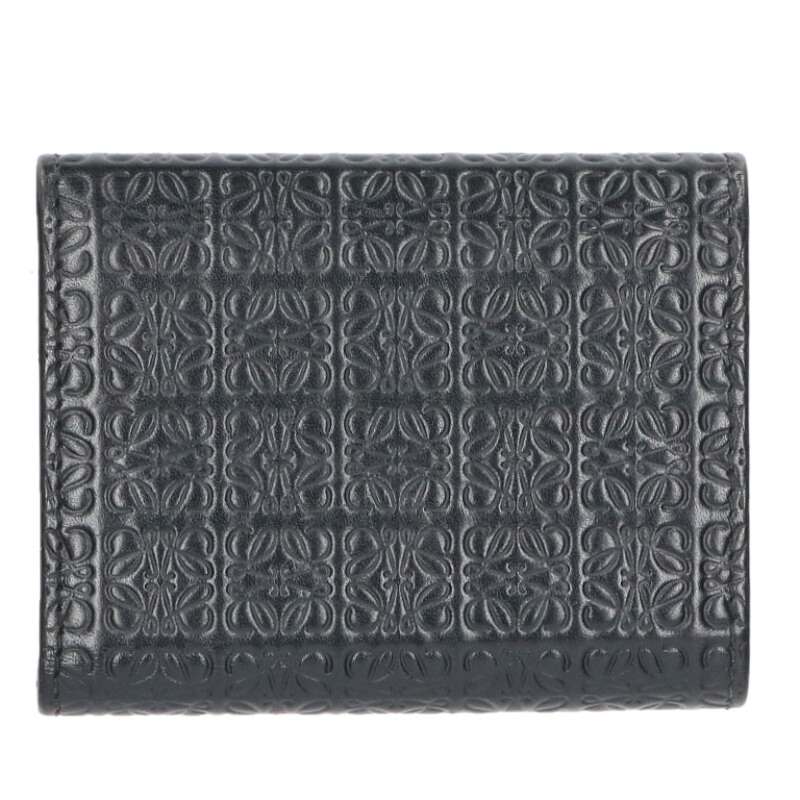 LOEWE Repeat Anagram Wallet Black Size ONE SIZE