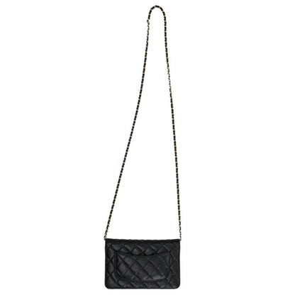 CHANEL Matelasse Caviar Skin Chain Wallet Size ONE SIZE