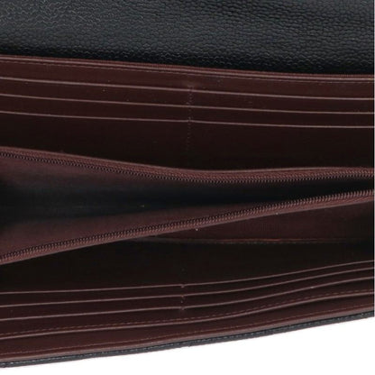CHANEL Matelasse Classic Long Wallet Black Size ONE SIZE