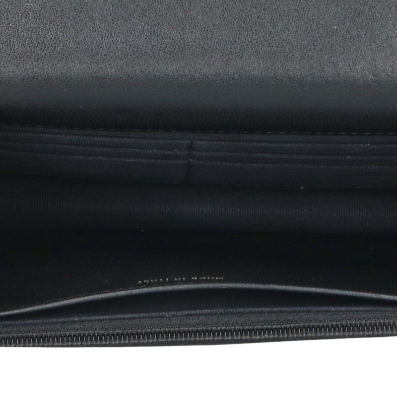 CHANEL Matelasse Lambskin Faux Chain Wallet Size ONE SIZE