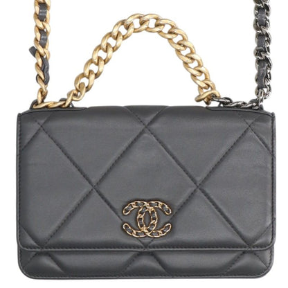 CHANEL Chanel 19 Lambskin Chain Wallet Size ONE SIZE
