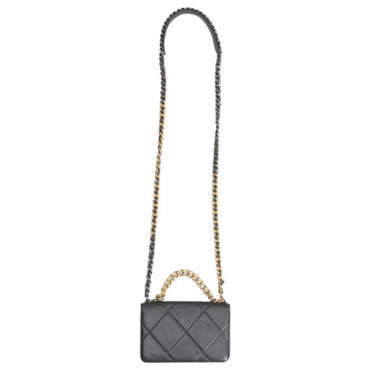 CHANEL Chanel 19 Lambskin Chain Wallet Size ONE SIZE