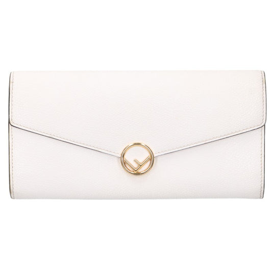 FENDI Continental Long Wallet White Gold