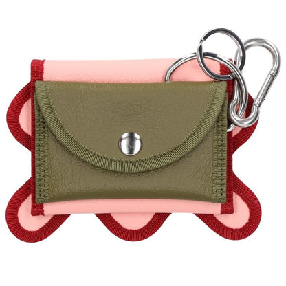 Nori Enomoto Flower Motif Coin Pink Green Coin Case
