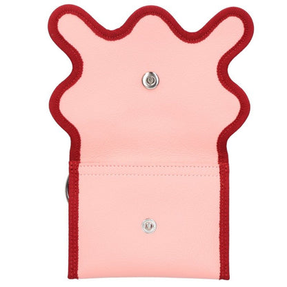 Nori Enomoto Flower Motif Coin Pink Green Coin Case