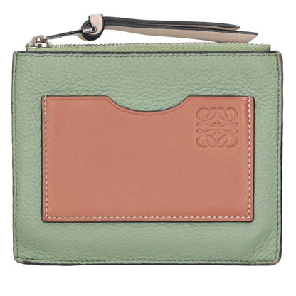 LOEWE Anagram Calfskin Square Card Coin Holder Multi