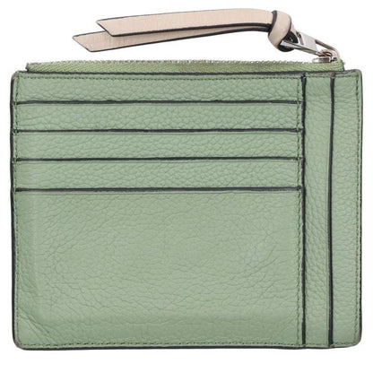 LOEWE Anagram Calfskin Square Card Coin Holder Multi