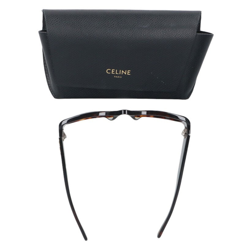 CELINE Triomphe Temple Sunglasses Brown Size ONE SIZE