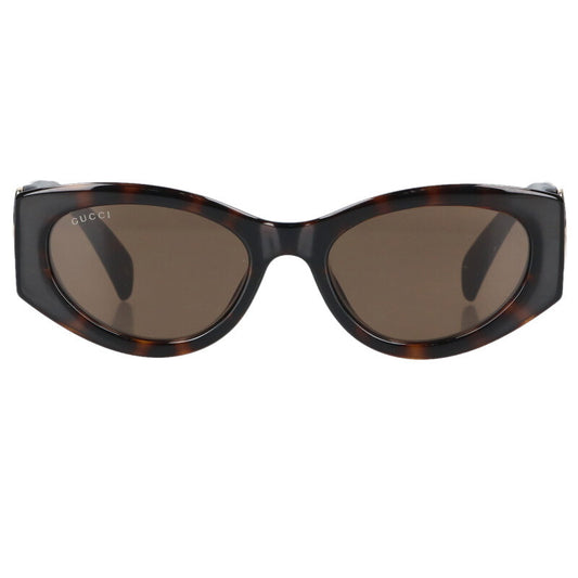 GUCCI Side GG Logo Frame Sunglasses Brown Tone Size ONE SIZE