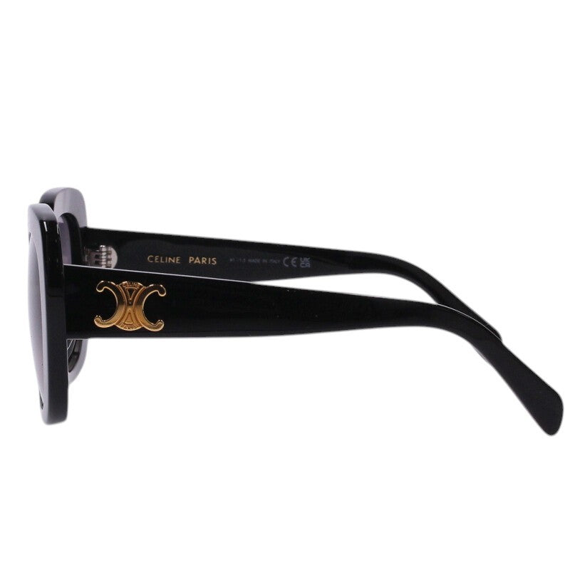 CELINE Triomphe Acetate Frame Sunglasses Black Size ONE SIZE