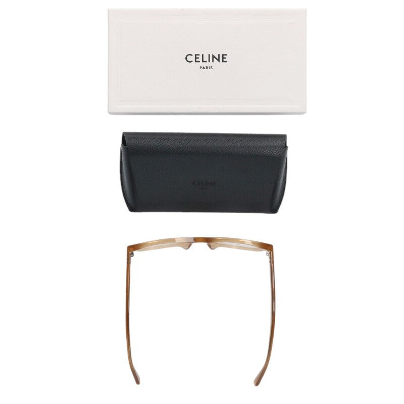 CELINE Wellington Frame Glasses Beige Size ONE SIZE