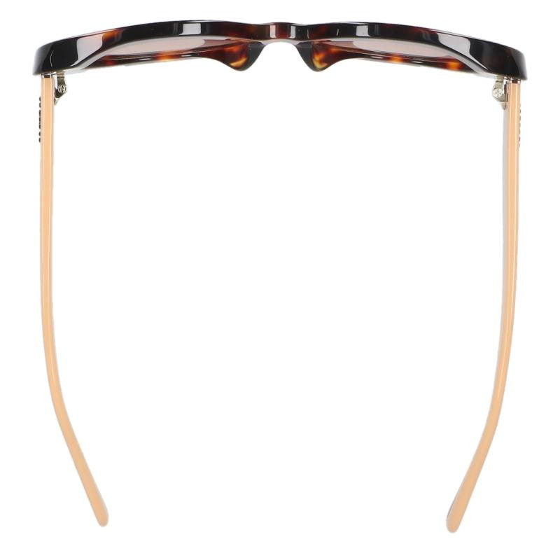 CHANEL Oval Shape Sunglasses Brown/Beige Size ONE SIZE