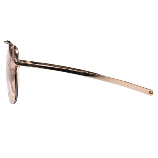 GUCCI Navigator Sunglasses Gold Size ONE SIZE