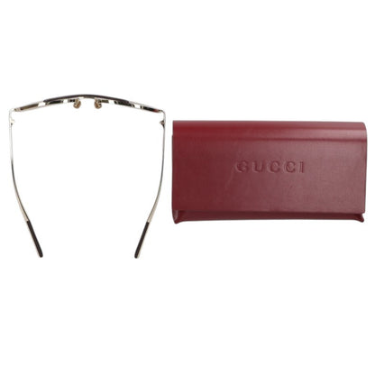 GUCCI Navigator Sunglasses Gold Size ONE SIZE