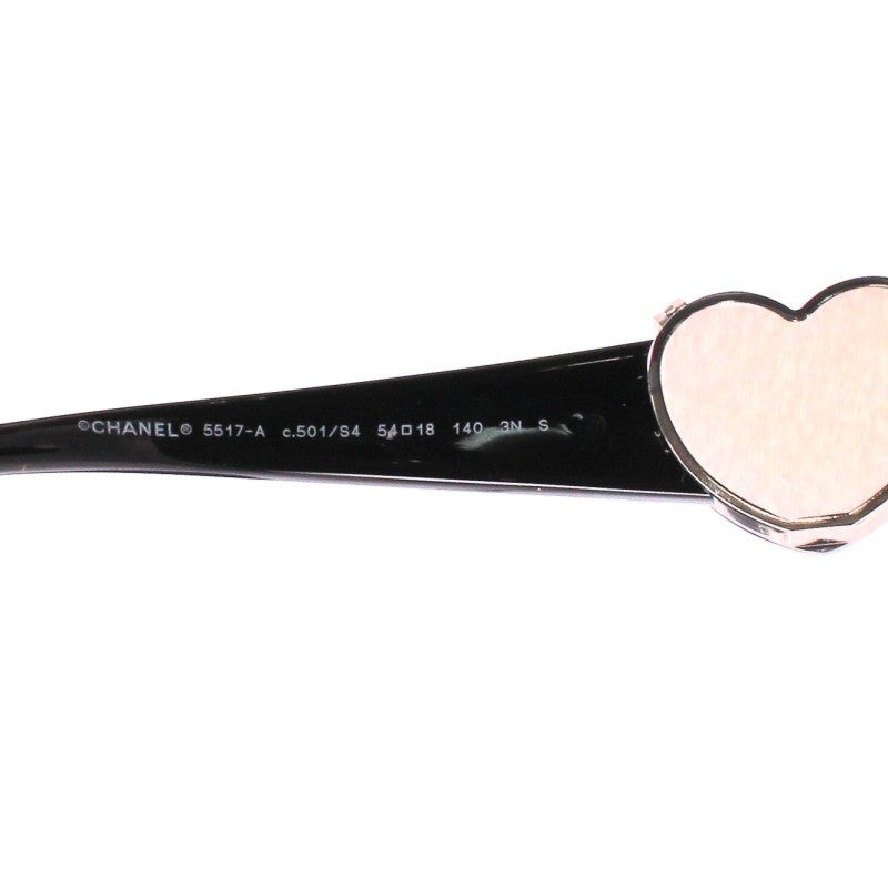 CHANEL Butterfly Sunglasses Side Heart Coco Mark Size 54