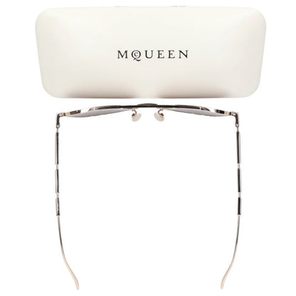 Alexander McQUEEN AM0478S Metal Sunglasses Gold Size 59