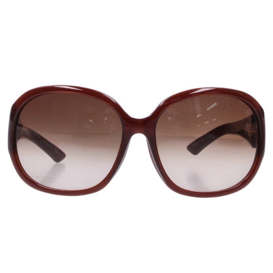 DIOR DELICACY Rhinestone Sunglasses Brown/Clear Size 60