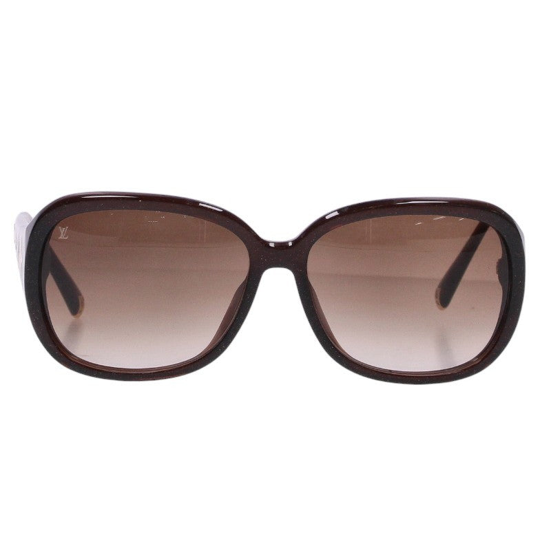 LOUISVUITTON Z0459E Brown Glitter Sunglasses Size 59