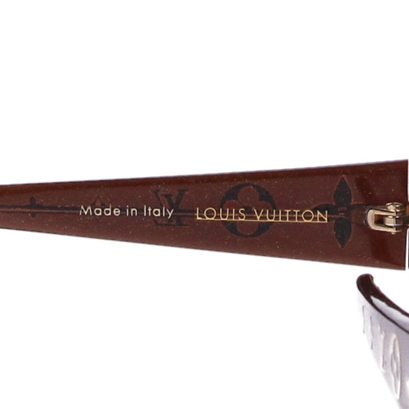 LOUISVUITTON Z0459E Brown Glitter Sunglasses Size 59