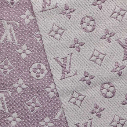 Louis Vuitton Logo scarf Pink x Gray