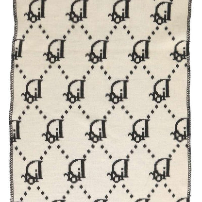 Christian Dior Trotter Pattern Wool Scarf Size ONE SIZE