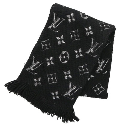 Louis Vuitton Logomania Scarf Black x Silver