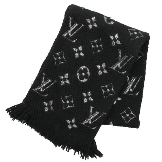Louis Vuitton Logomania Scarf Black x Silver