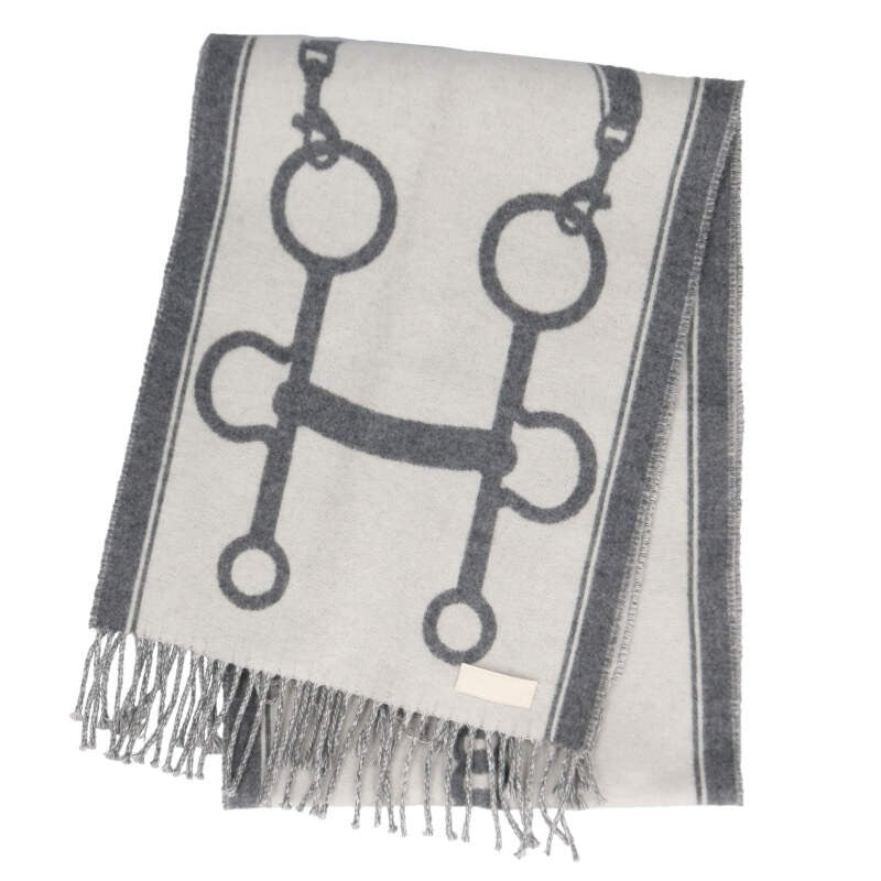 HERMES Mouline Cashmere Scarf Multi Size ONE SIZE