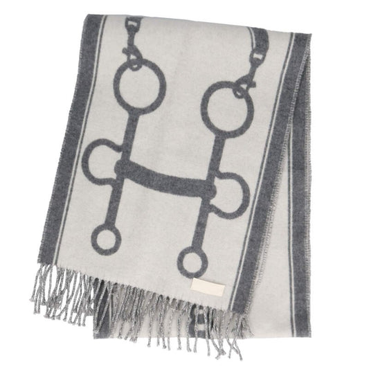 HERMES Mouline Cashmere Scarf Multi Size ONE SIZE