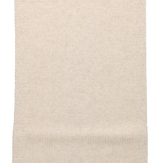 CELINE Cashmere Scarf White Black Size TU