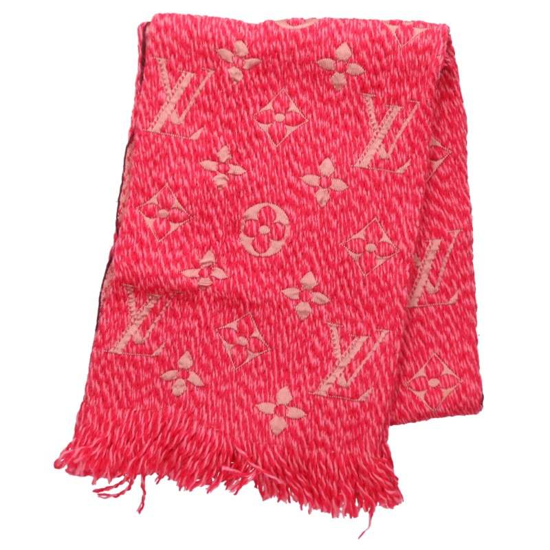LOUISVUITTON Echarpe Logomania Scarf Pink Size ONE SIZE