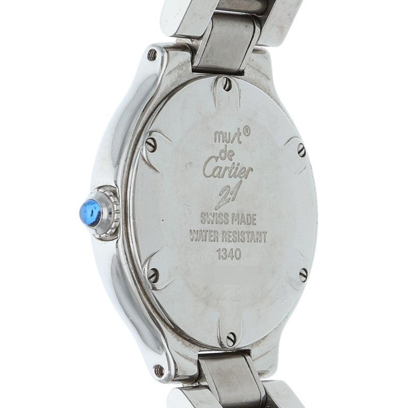 Cartier Must 21 W21 SS Silver Dial Quartz Size ONE SIZE