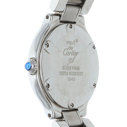 Cartier Must 21 W21 SS Silver Dial Quartz Size ONE SIZE