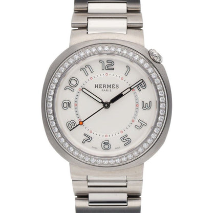 HERMES Hermes Cut GM SS Diamond Automatic Watch Size GM