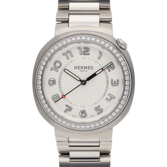HERMES Hermes Cut GM SS Diamond Automatic Watch Size GM