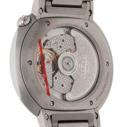 HERMES Hermes Cut GM SS Diamond Automatic Watch Size GM