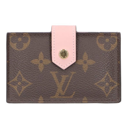 Louis Vuitton Monogram card holder Brown x Pink