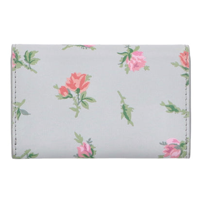 PRADA Flower Print Triangle Logo Card Case Size ONE SIZE